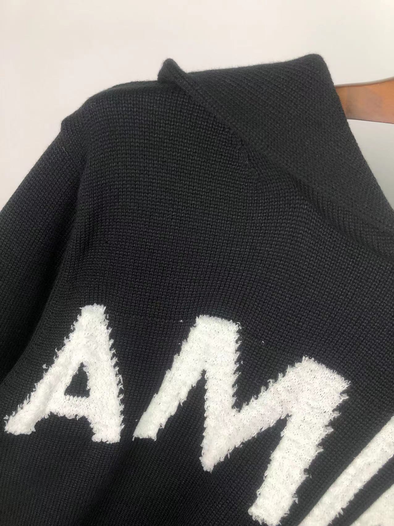 AMIRI Eyelash Logo Knitted Hoodie (PF22MKH005-001）