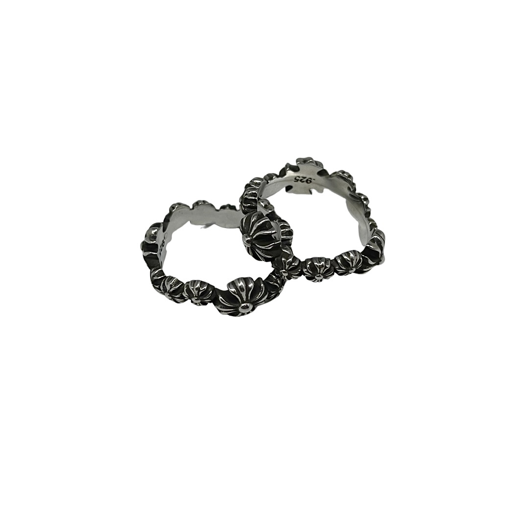 CHROME HEARTS Cross Flower Side Ring（CHROME HEARTS 280）