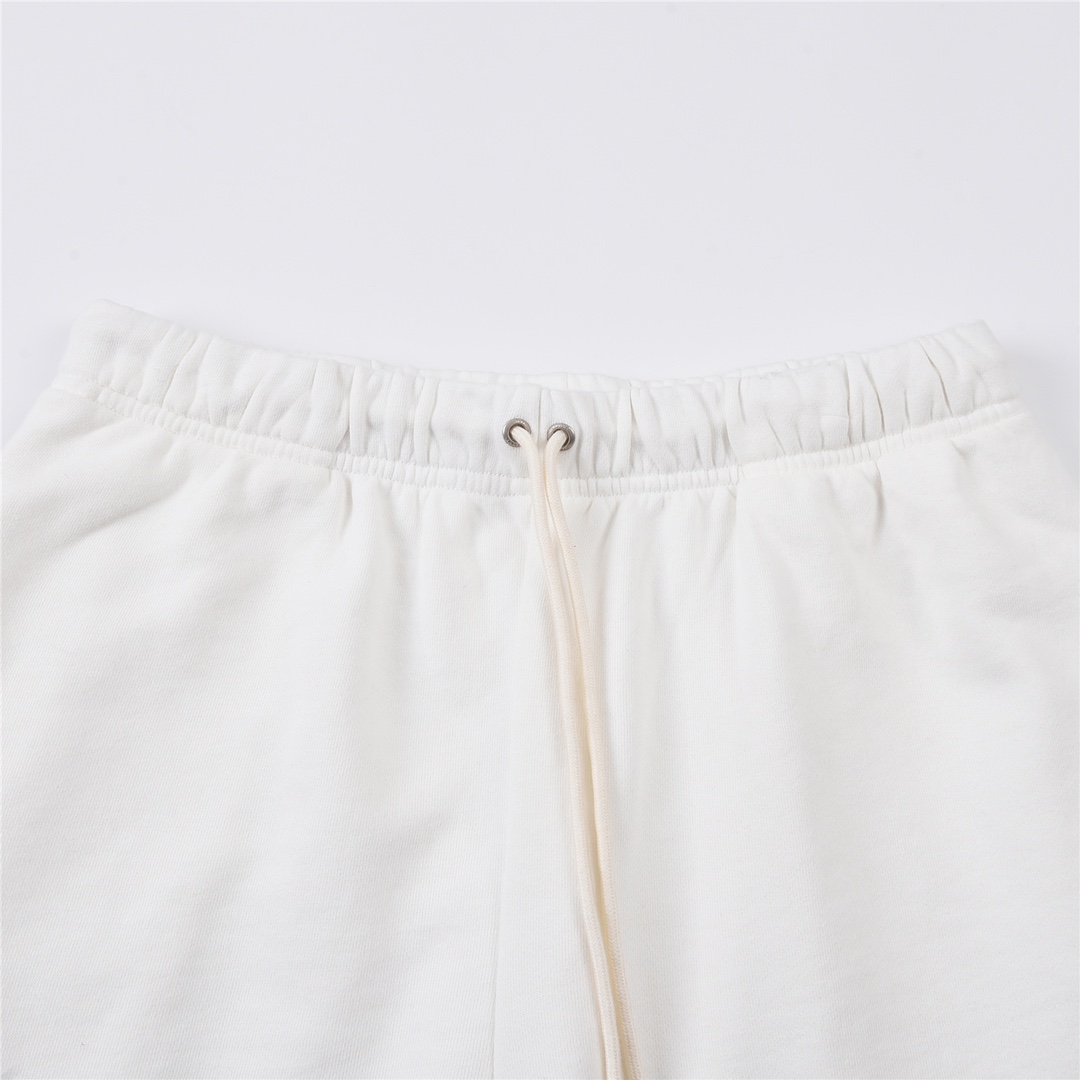 CELINE EMBROIDERED SHORTS IN COTTON FLEECE (2Z063670Q-01CB）