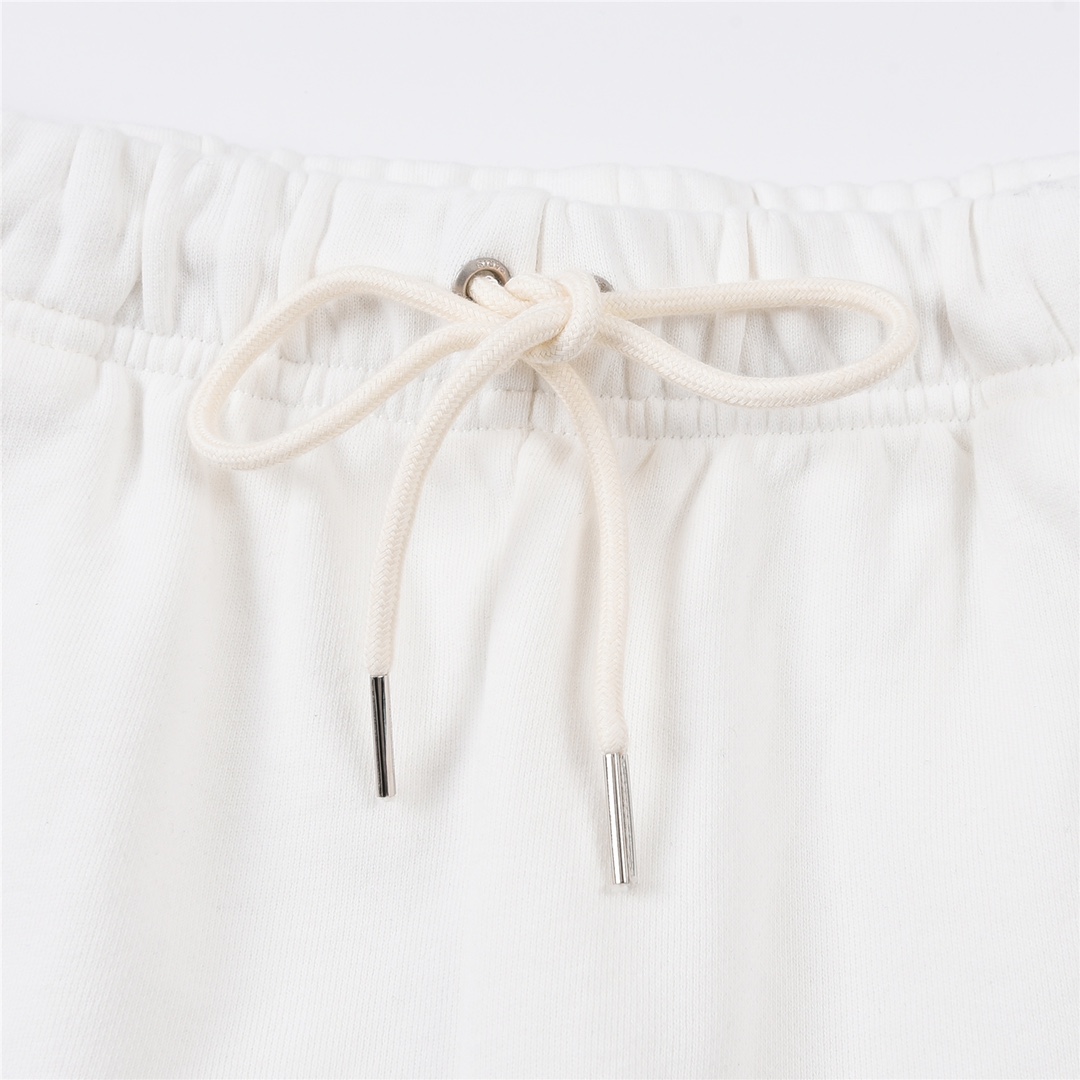 CELINE EMBROIDERED SHORTS IN COTTON FLEECE (2Z063670Q-01CB）