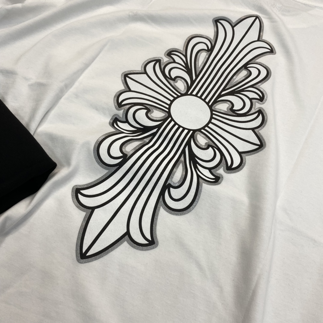 Chrome Hearts Floral Cross T-shirt (CH-20232186）