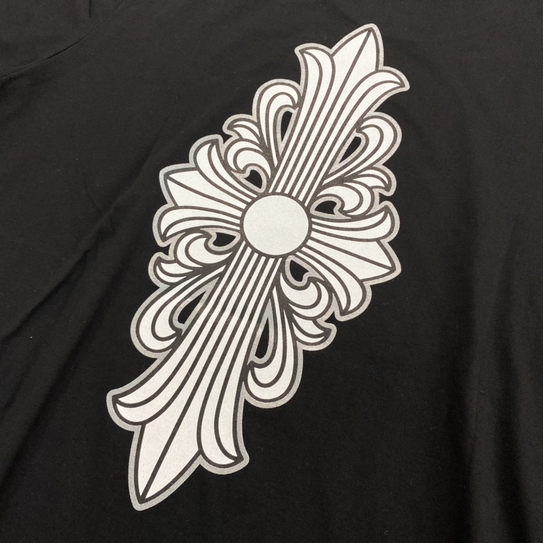 Chrome Hearts Floral Cross T-shirt (CH-20232186）