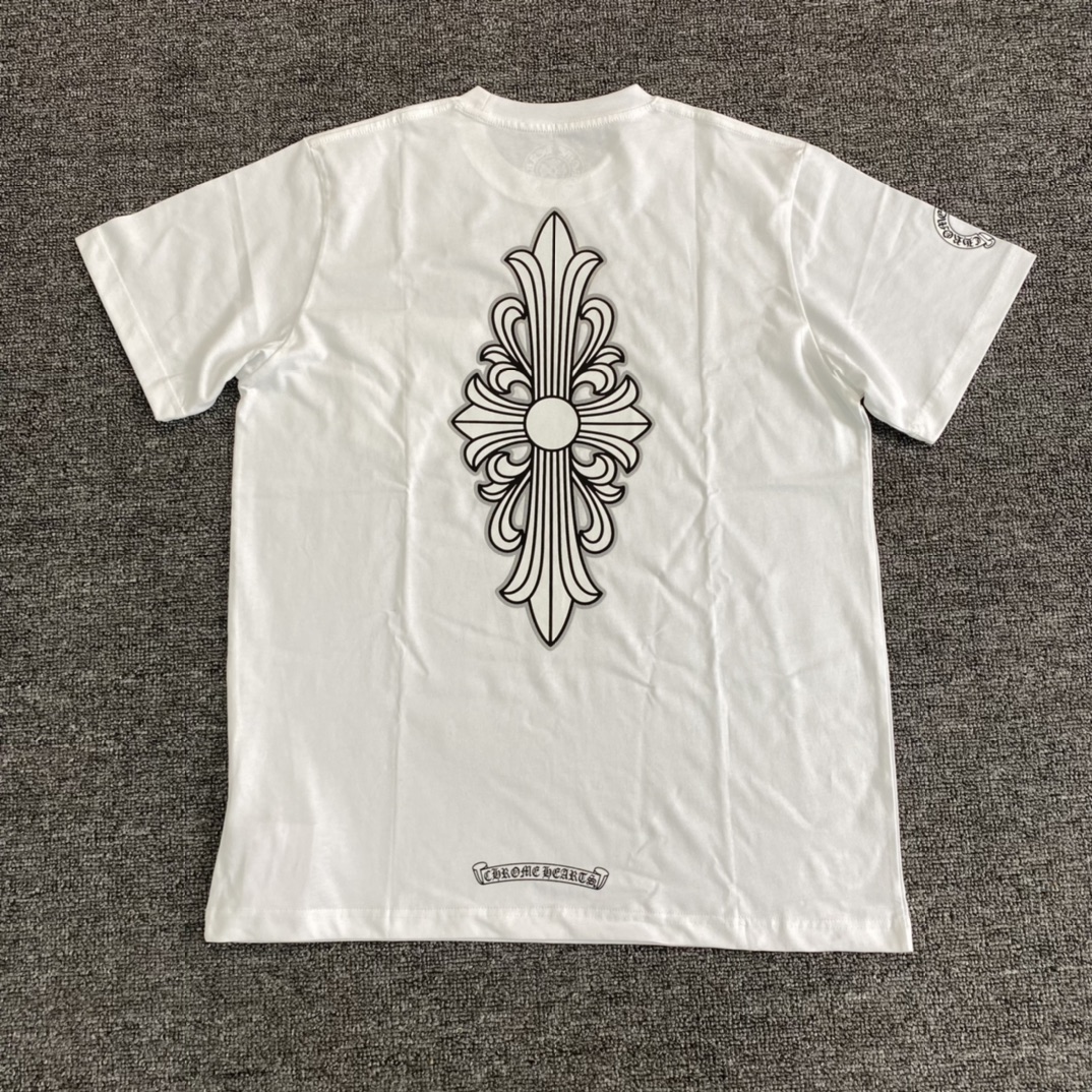 Chrome Hearts Floral Cross T-shirt (CH-20232186）