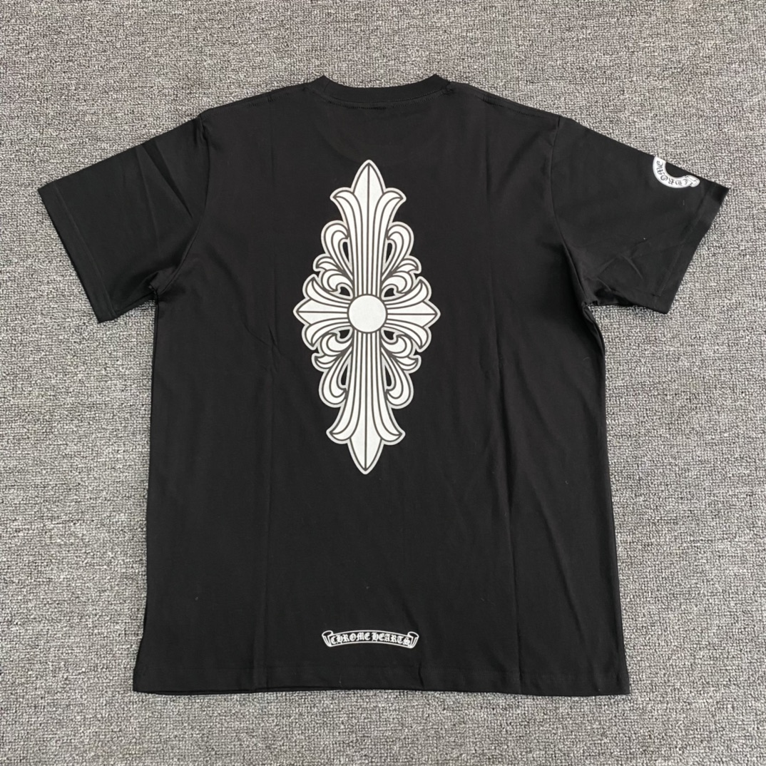 Chrome Hearts Floral Cross T-shirt (CH-20232186）
