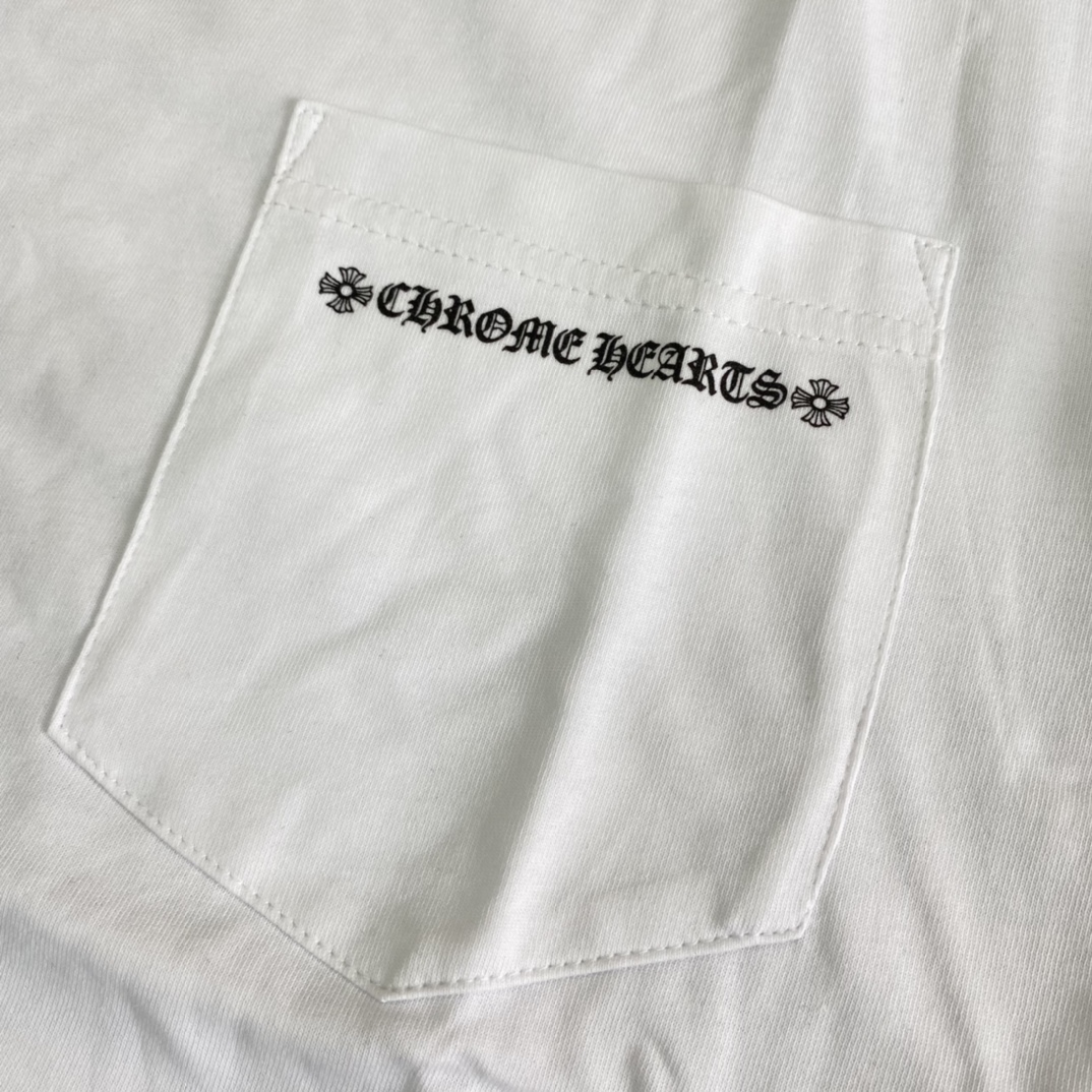 Chrome Hearts Cemetery Cross Tire Tracks T-shirt (CH-178）