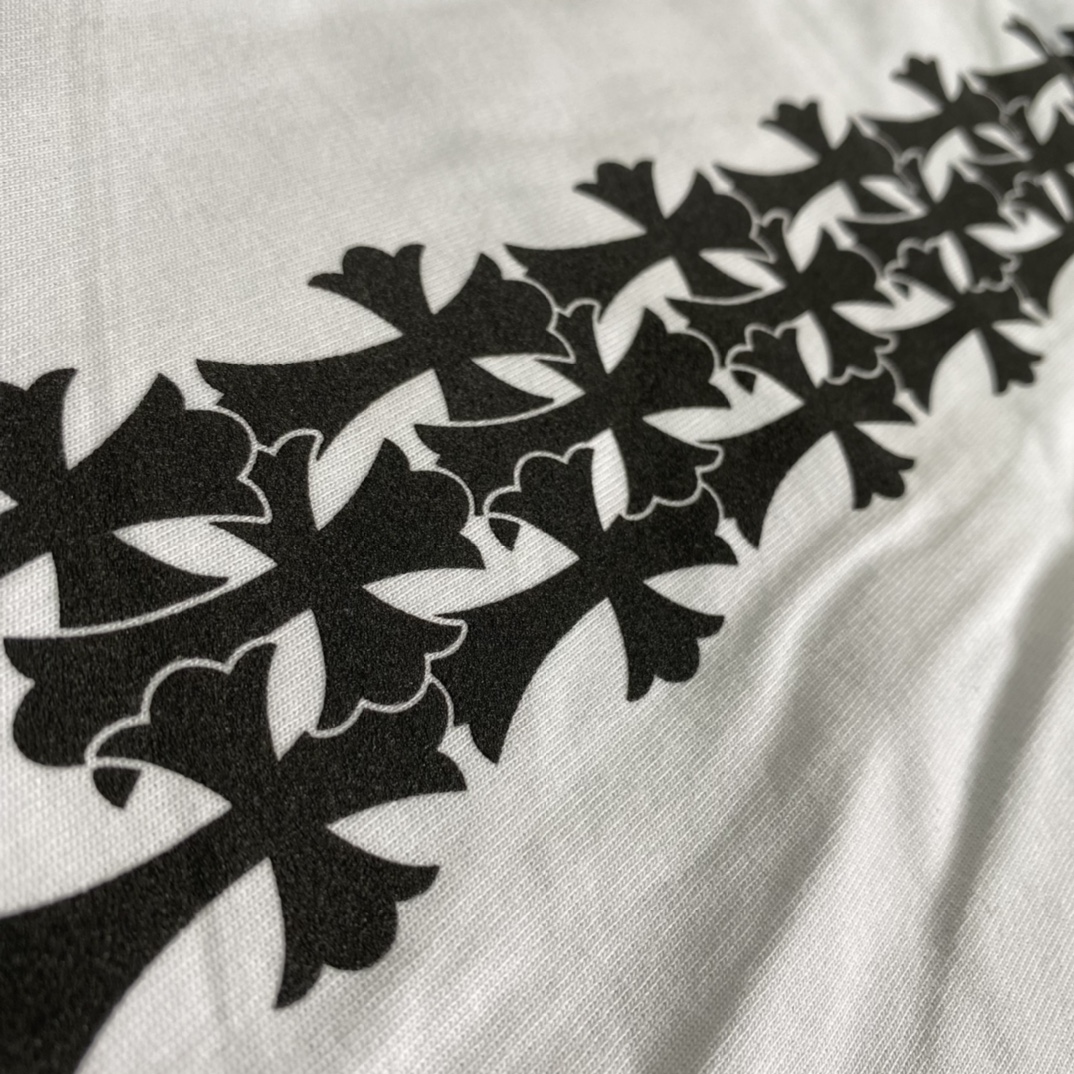 Chrome Hearts Cemetery Cross Tire Tracks T-shirt (CH-178）