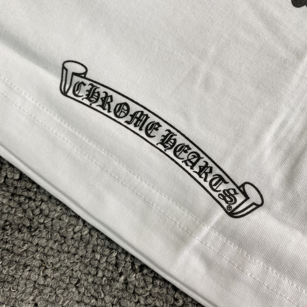 Chrome Hearts Cemetery Cross Tire Tracks T-shirt (CH-178）