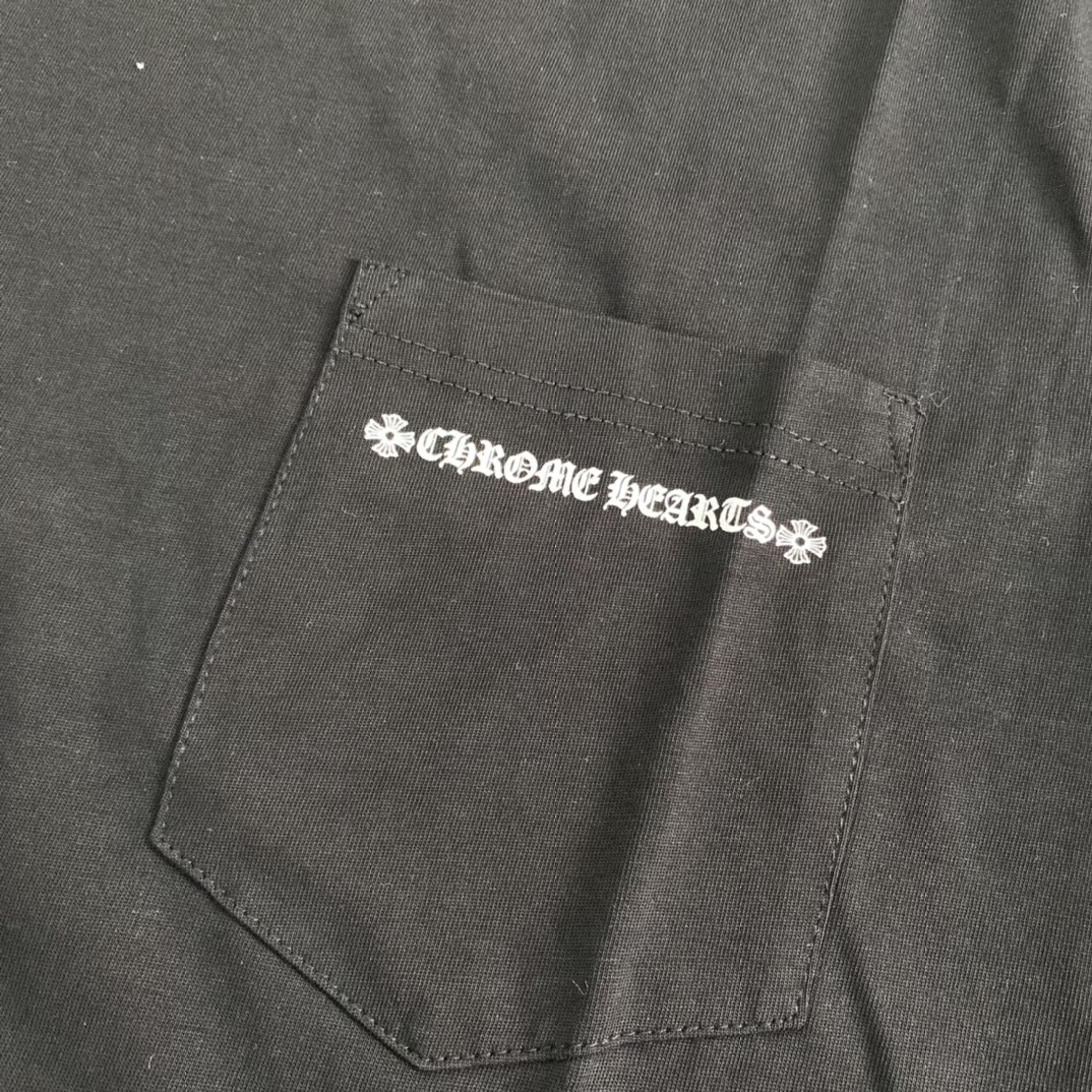 Chrome Hearts Cemetery Cross Tire Tracks T-shirt (CH-178）