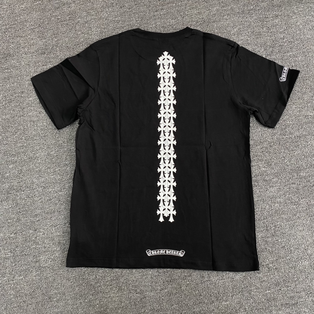 Chrome Hearts Cemetery Cross Tire Tracks T-shirt (CH-178）