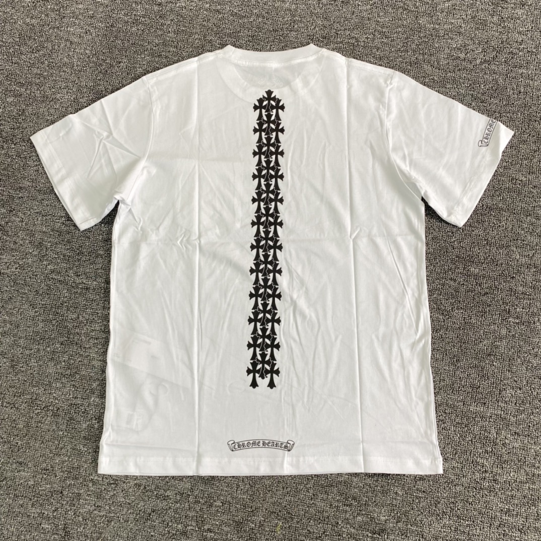 Chrome Hearts Cemetery Cross Tire Tracks T-shirt (CH-178）