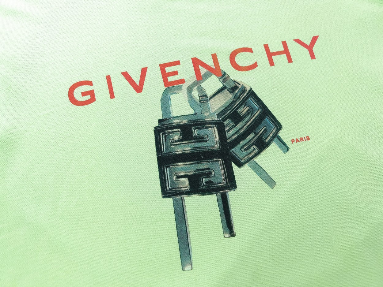 Givenchy T-Shirts Men Green（BM716G3YBC-322）
