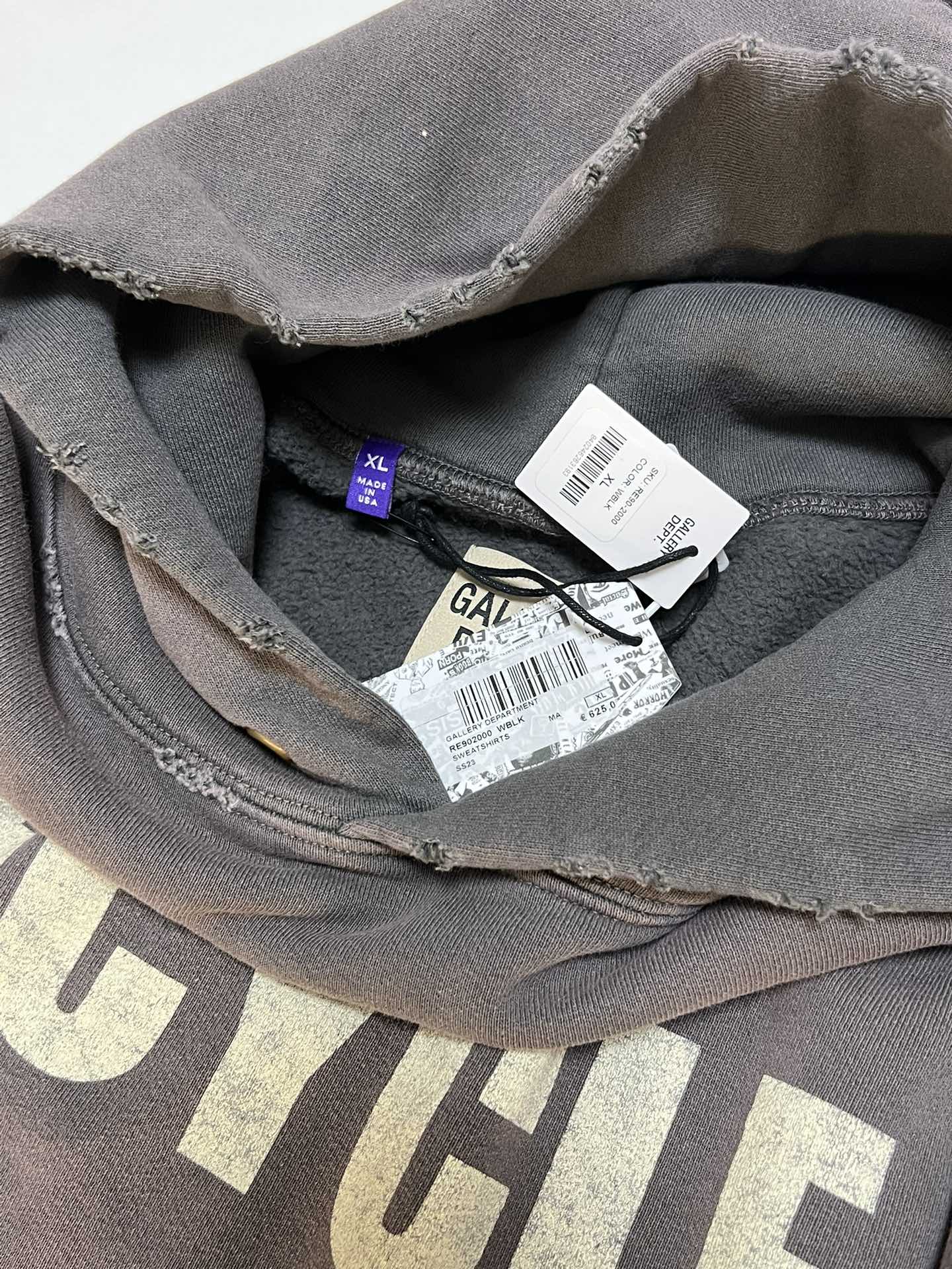 Gallery Dept. 90s Recycle Hoodie - Washed Black（RE90-2000-WBLK）