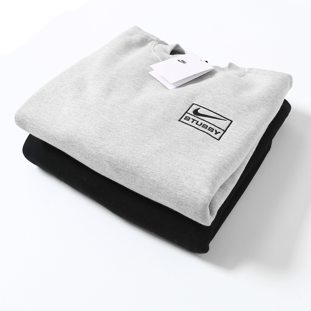 Stussy x Nike Wash Crew "Black"（DO5310-010）