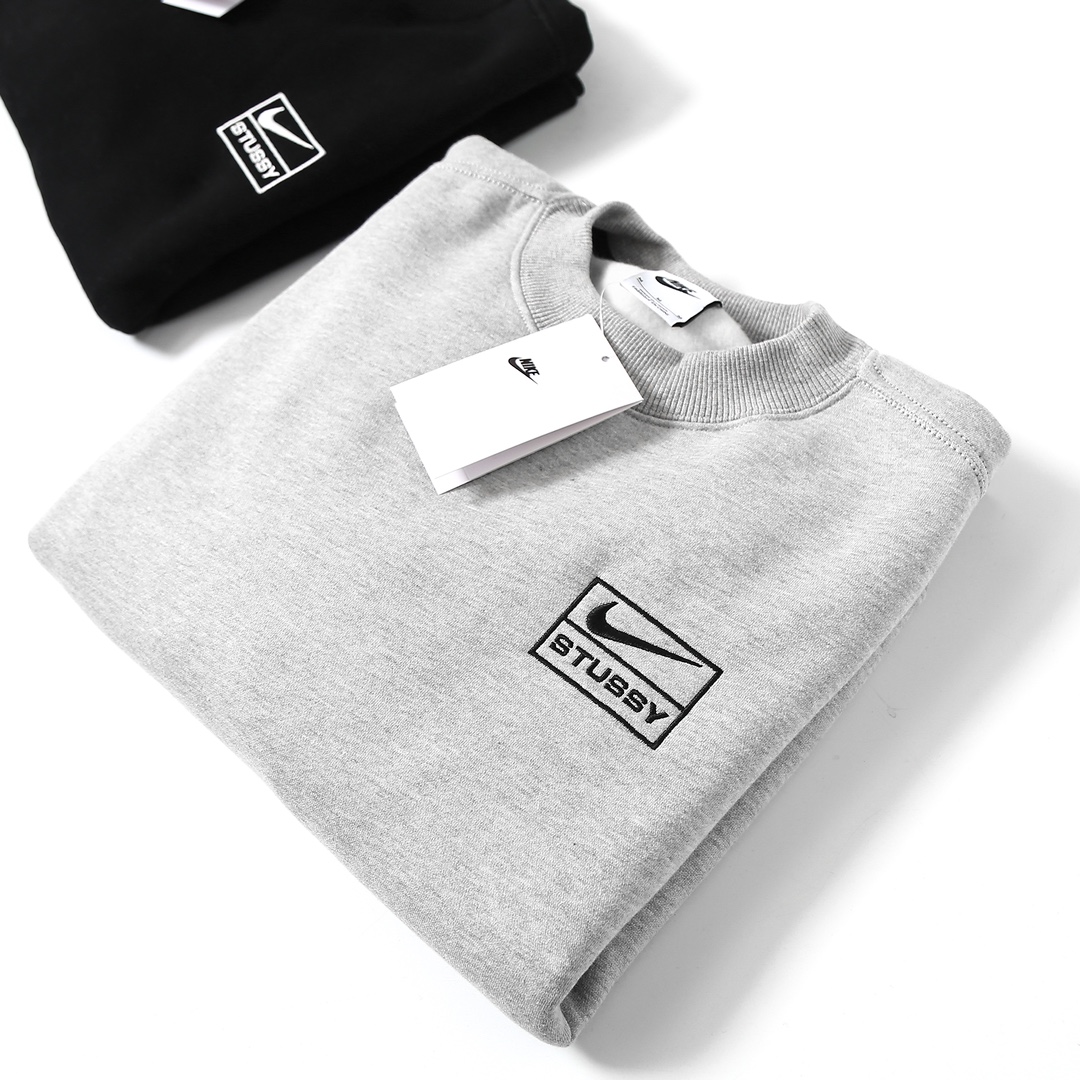 Stussy x Nike Wash Crew "Black"（DO5310-010）