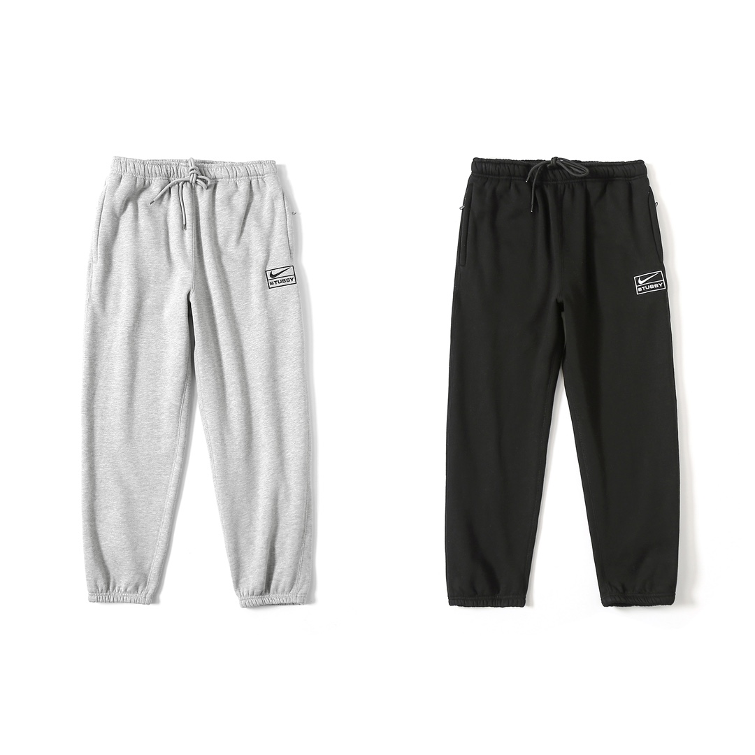 Nike x Stussy Washed Fleece Pants "Black"（FN5236-010）
