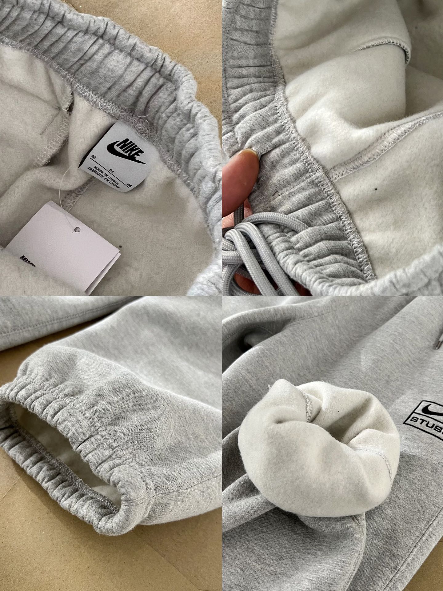 Nike x Stussy Washed Fleece Pants "Black"（FN5236-010）