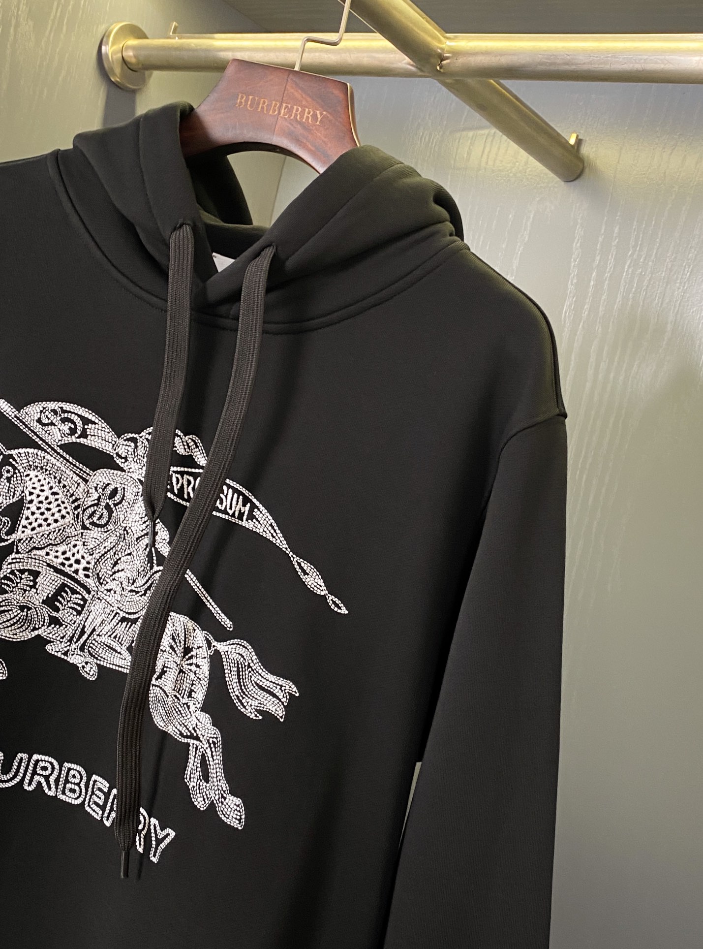 Burberry Embroidered EKD Cotton Hoodie（80727761）