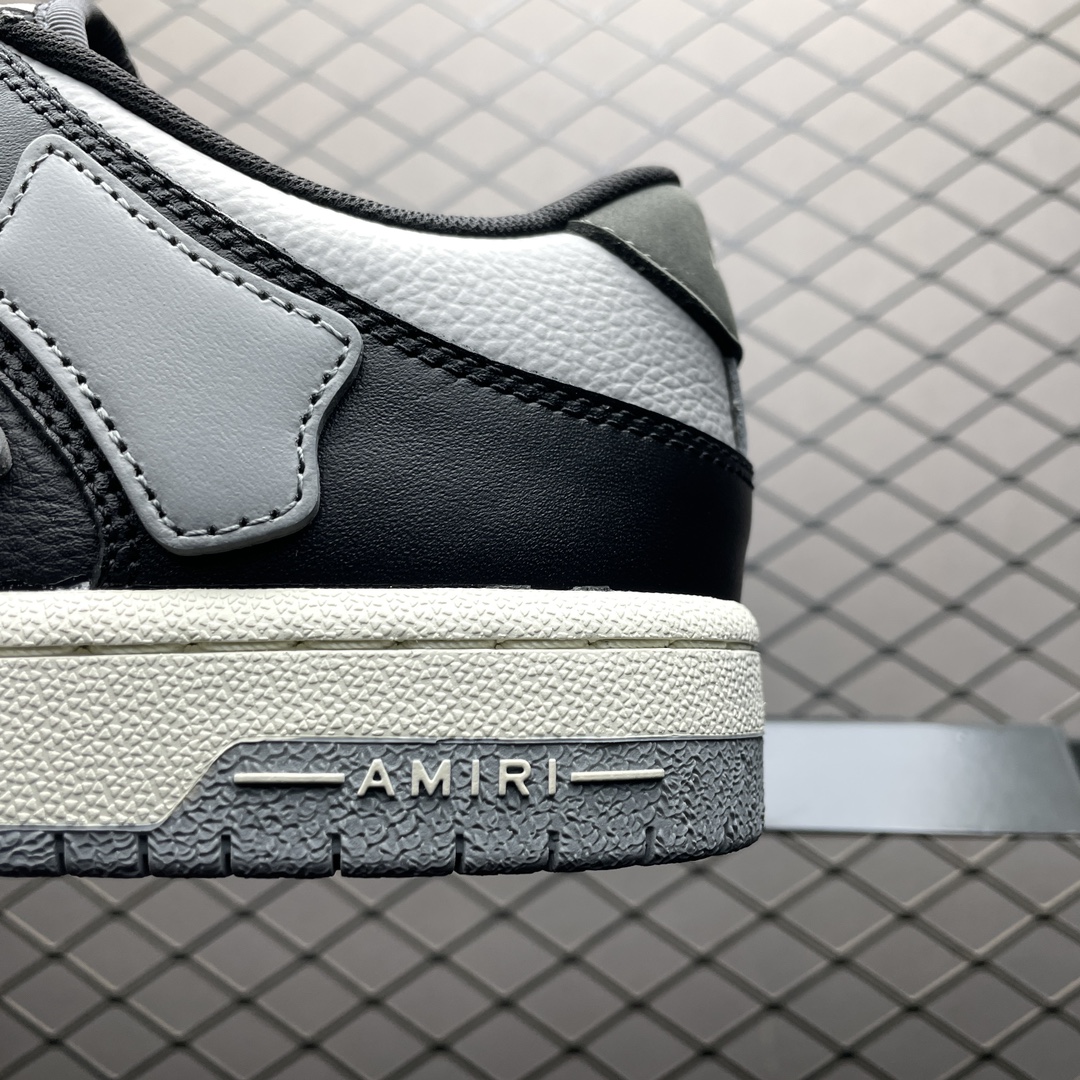 Amiri Skel Top Low 'Black Grey'（MFS003-016）