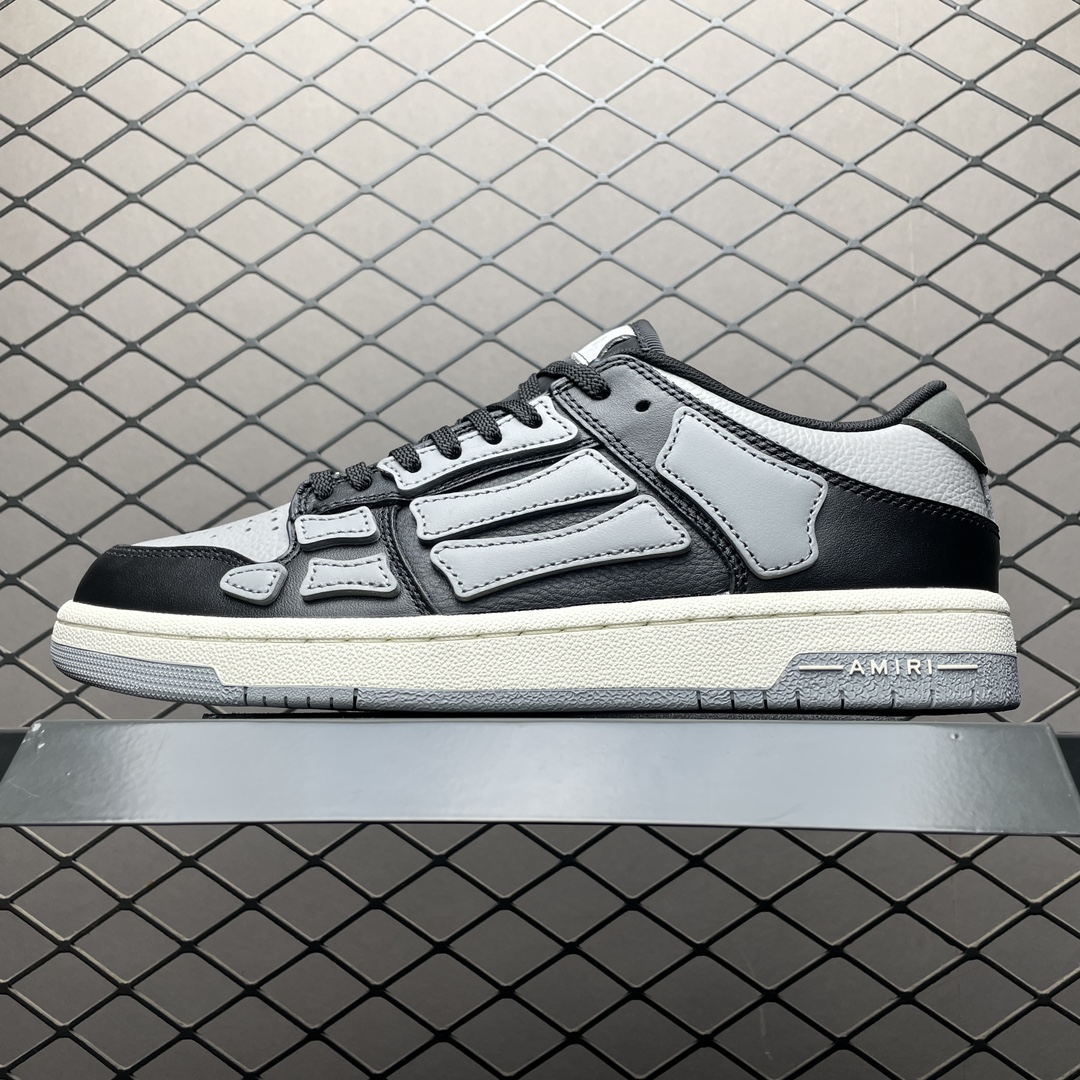 Amiri Skel Top Low 'Black Grey'（MFS003-016）