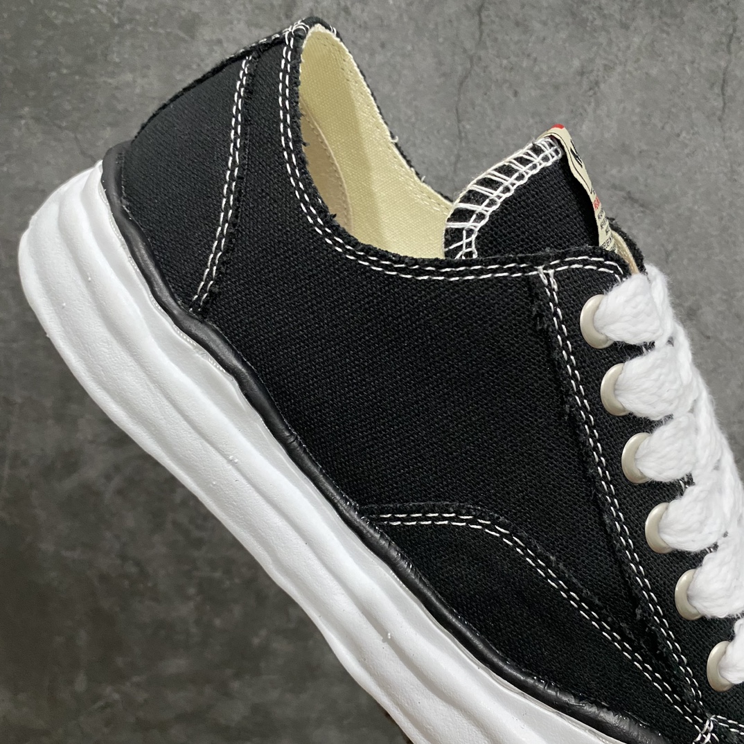 Maison MIHARA YASUHIRO PETERSON OG Sole Canvas Low-top Sneaker "Black" (A01FW703)