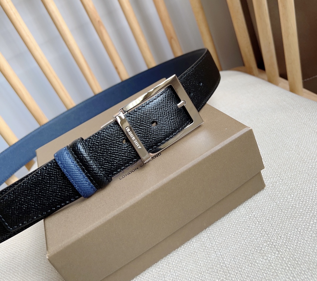 Burberry reversible grainy leather belt（80241651）