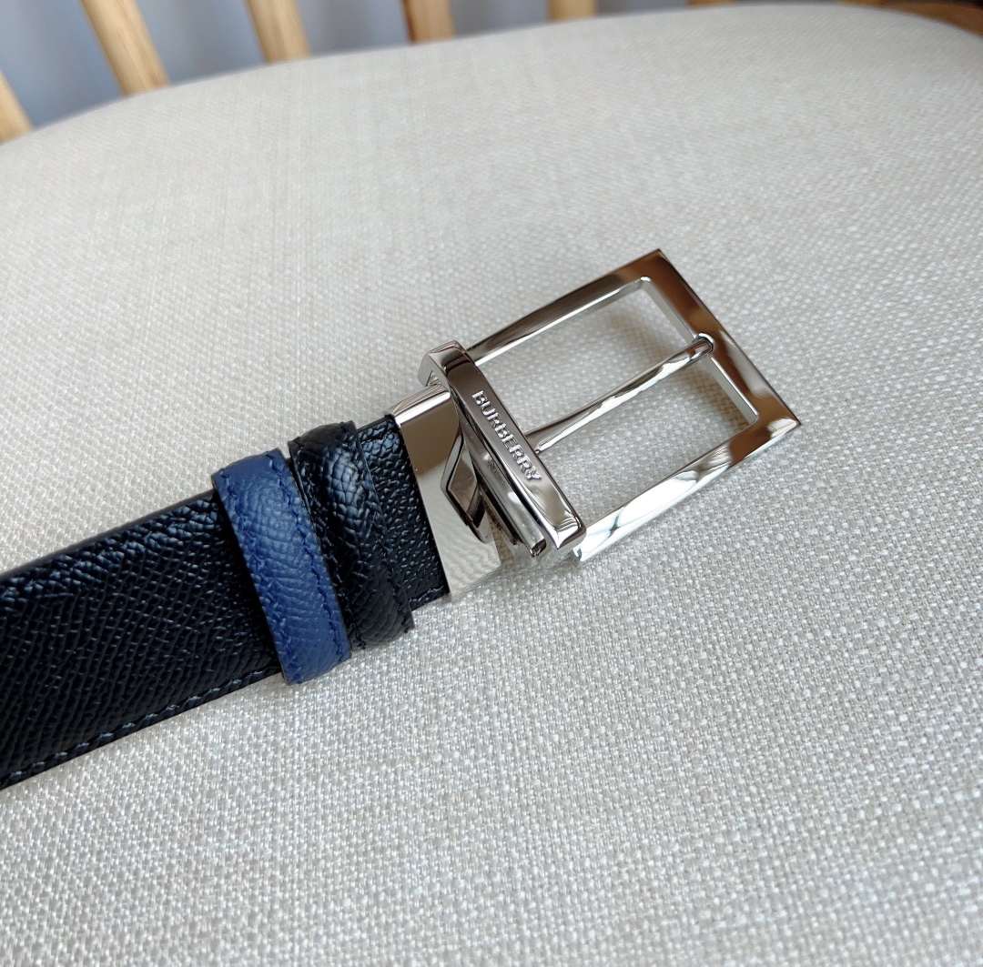 Burberry reversible grainy leather belt（80241651）