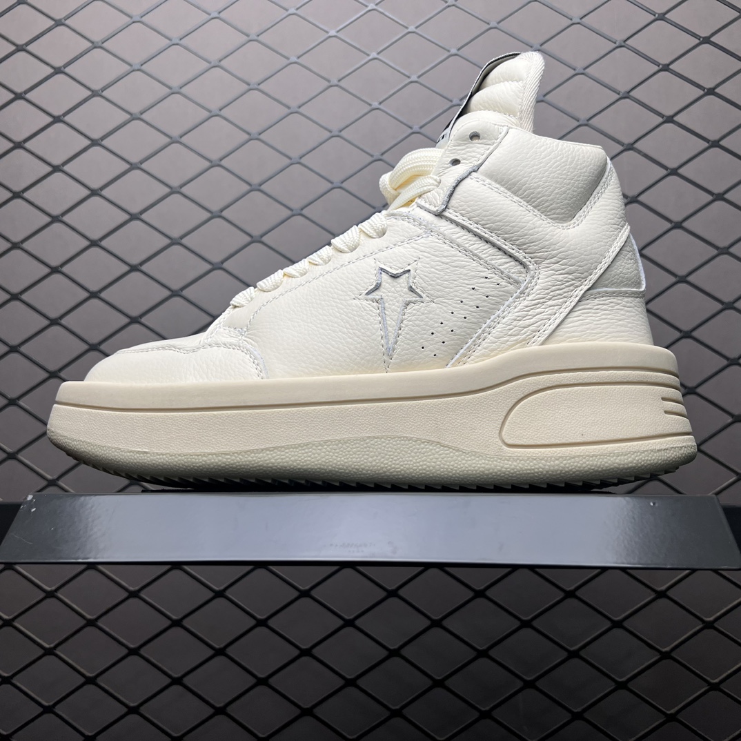 RICK OWENS DRKSHDW x Converse TURBOWPN Retro Basketball Shoes "White" (172343C)