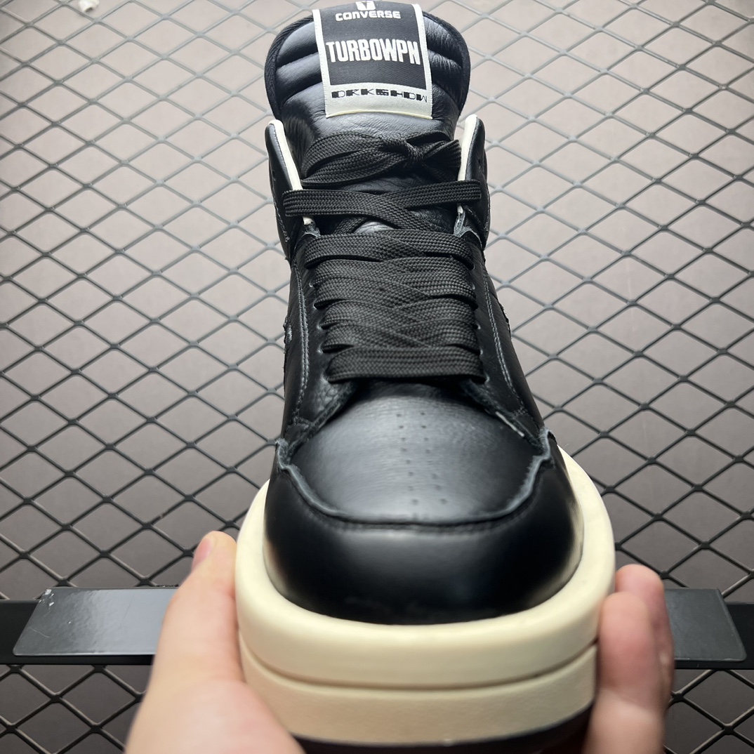 RICK OWENS DRKSHDW x Converse TURBOWPN Retro Basketball Shoes "black" (172342C)