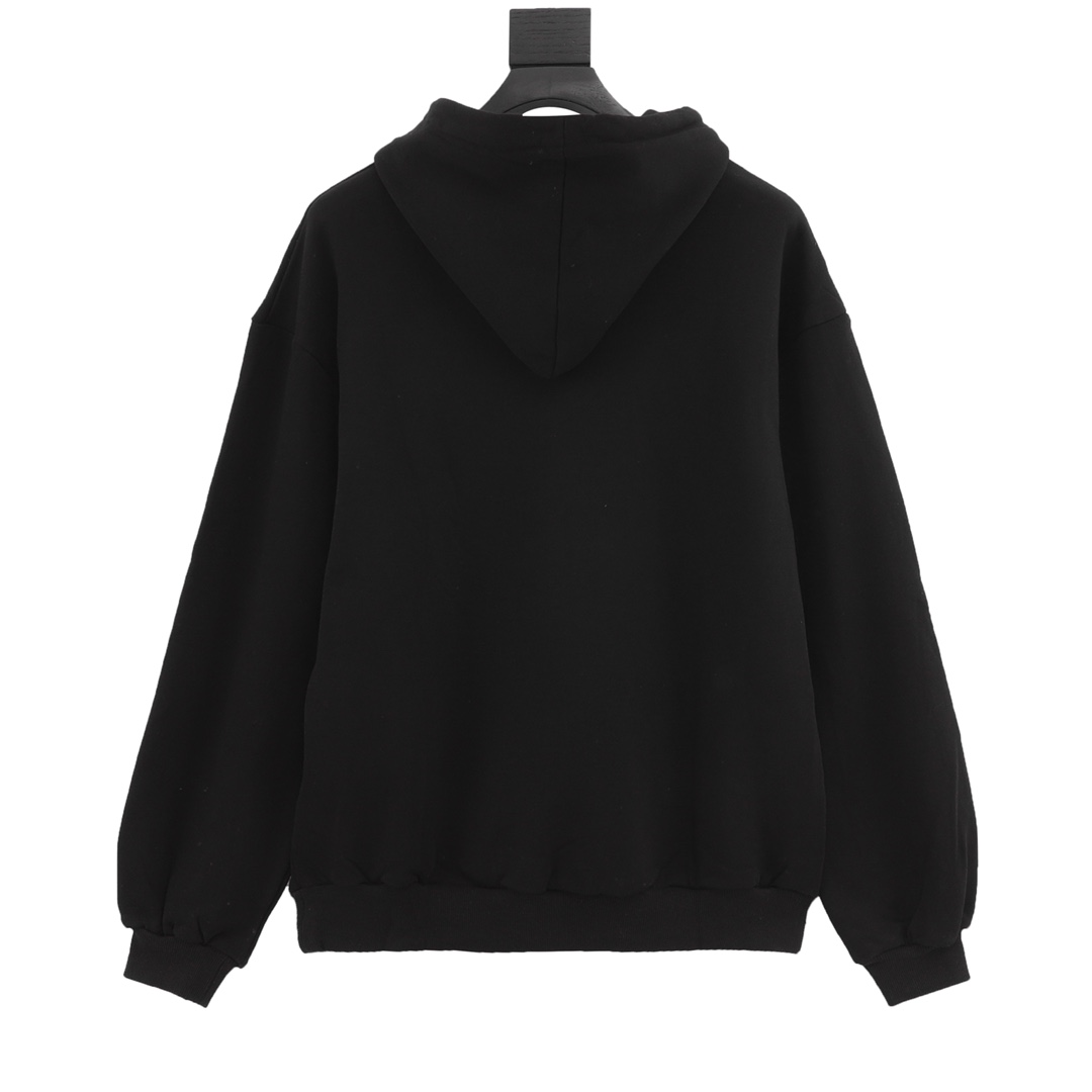 CELINE Triomphe hooded sweater in cotton and cashmere (2Y35D450I-38AW）