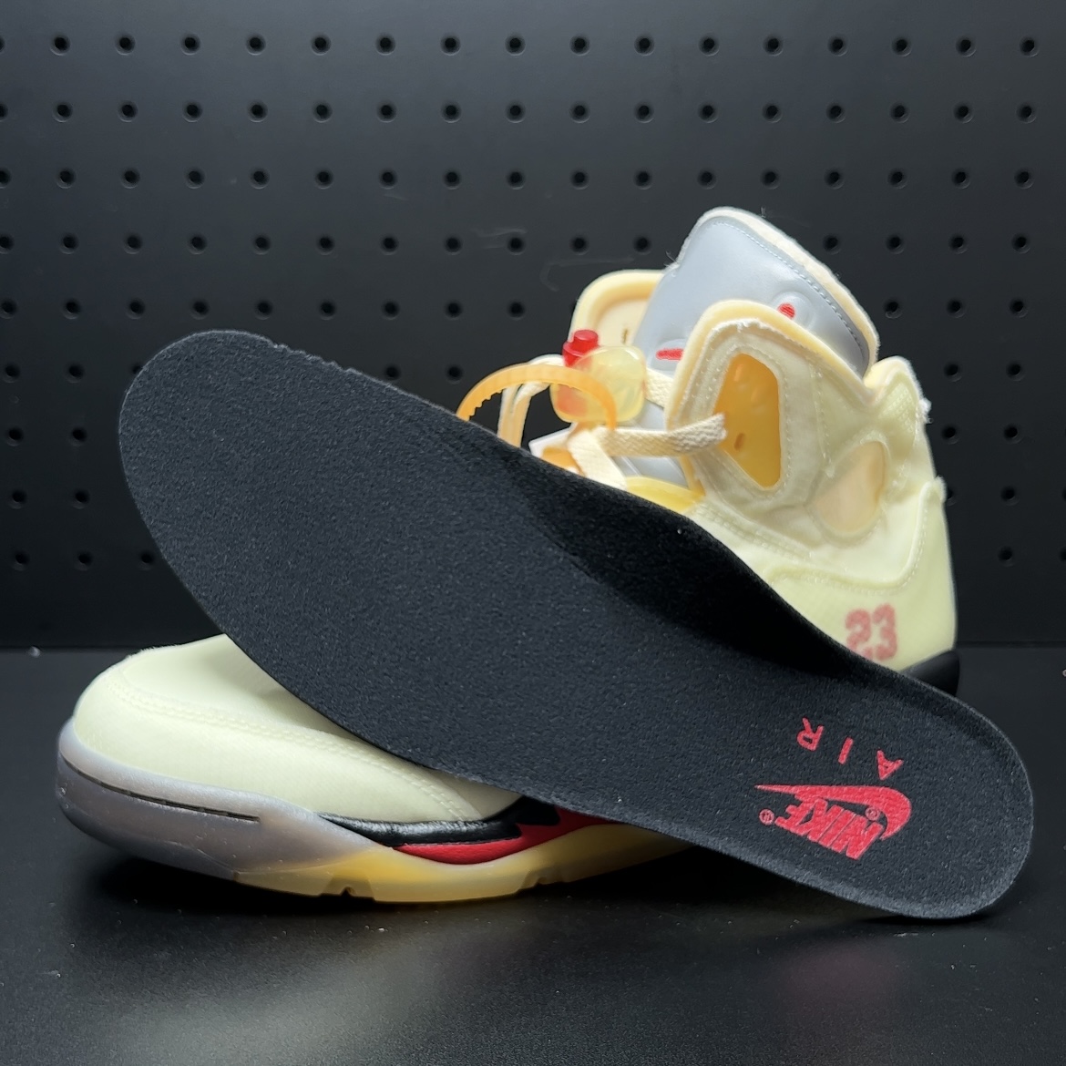 【LJR】Off-White × Nike Air Jordan 5 "Sail" (DH8565-100)