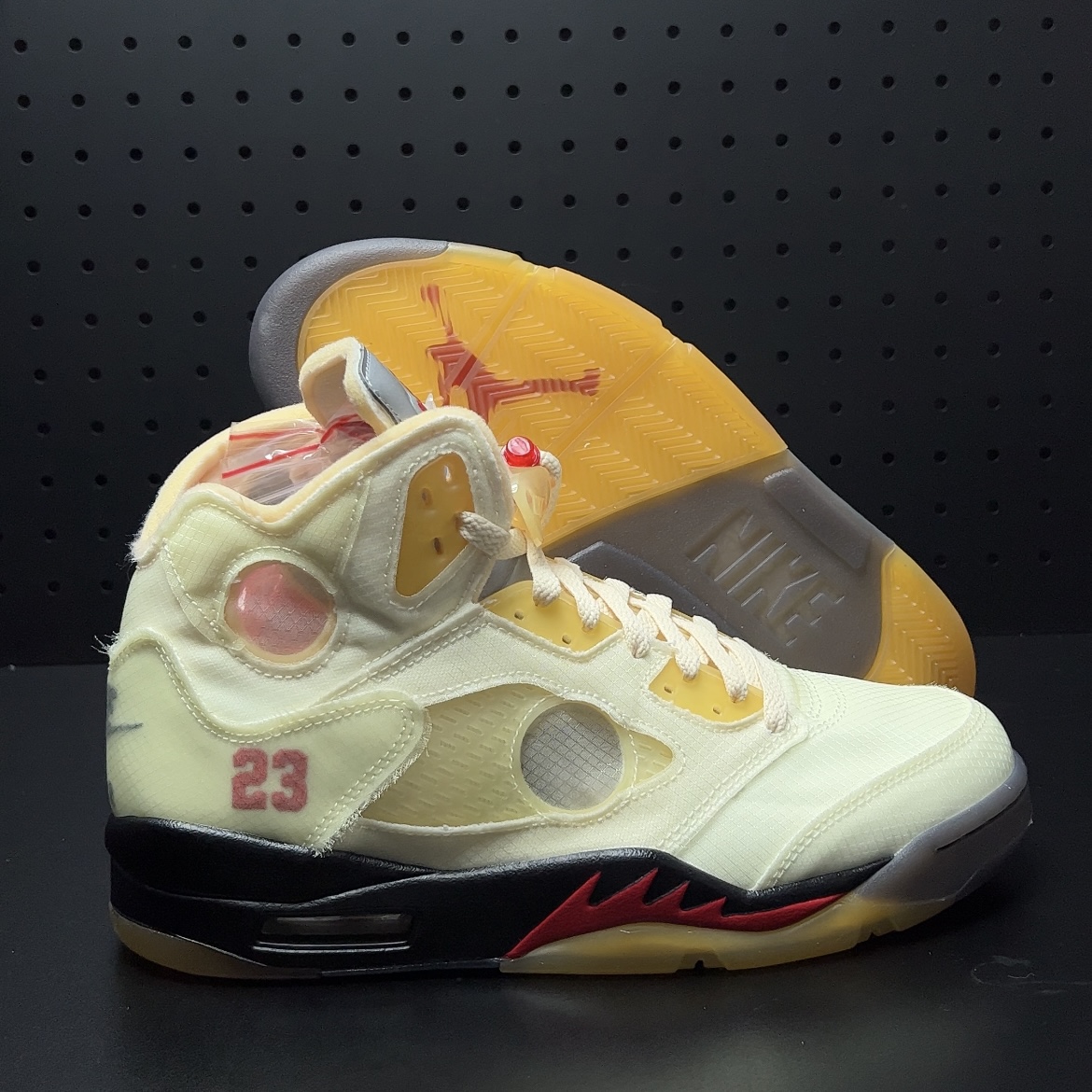【LJR】Off-White × Nike Air Jordan 5 "Sail" (DH8565-100)