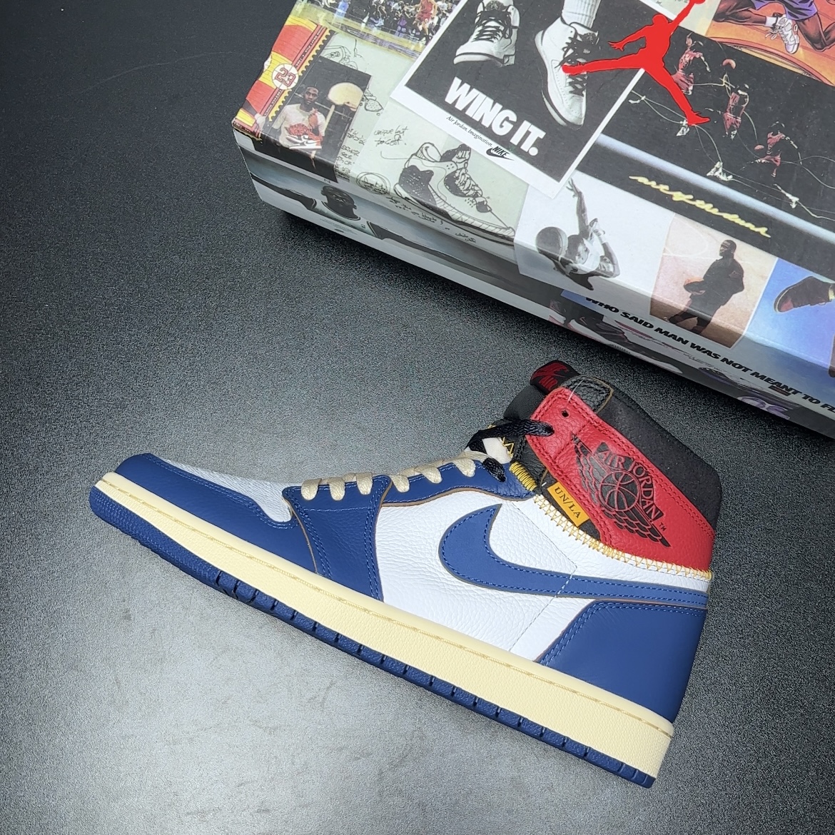 【LJR】Union × Nike Air Jordan 1 Retro High OG NRG "Storm Blue/Varsity Red" （BV1300-146)