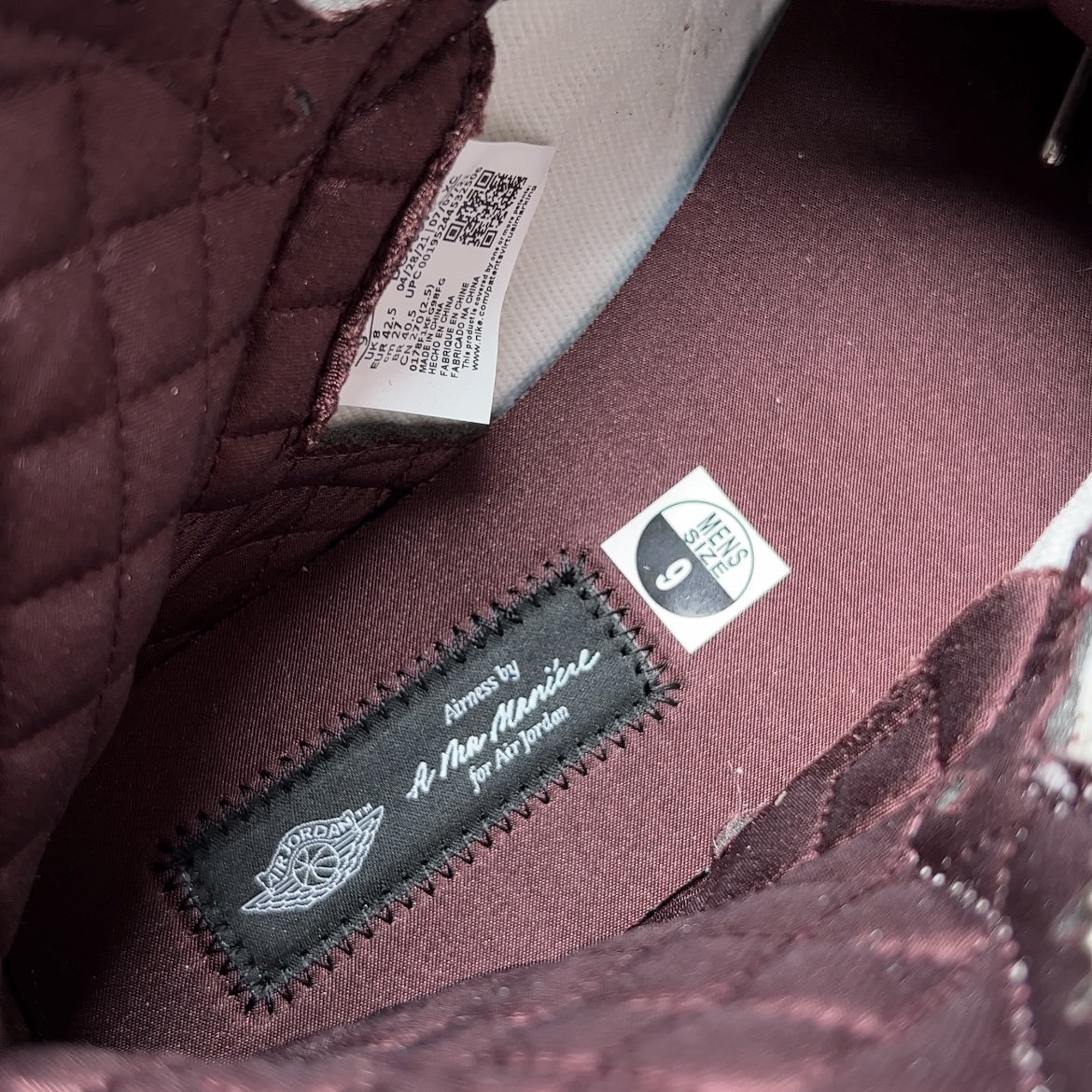 【LJR】A Ma Maniere × Nike Air Jordan 1 RETRO High OG "Sail and Burgundy" (DO7097-100)