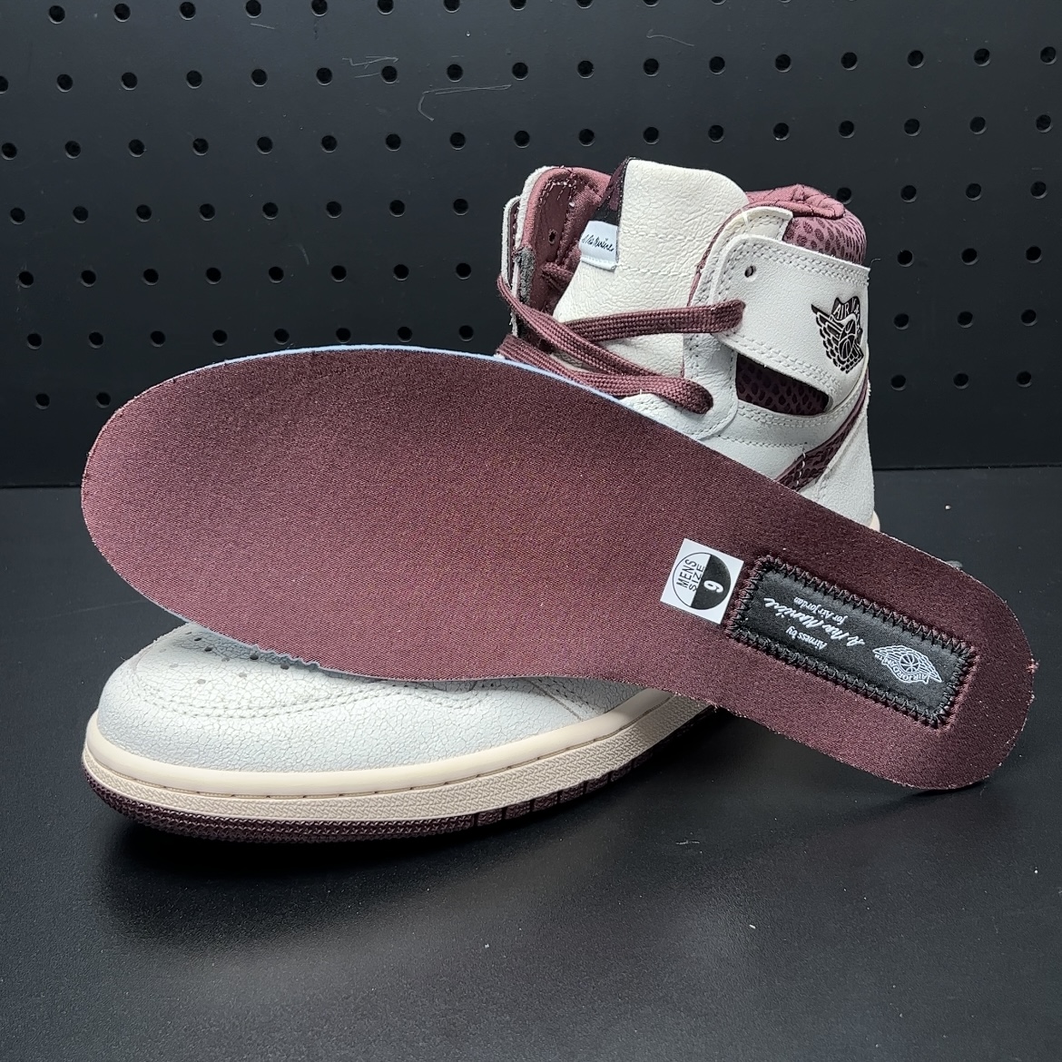 【LJR】A Ma Maniere × Nike Air Jordan 1 RETRO High OG "Sail and Burgundy" (DO7097-100)