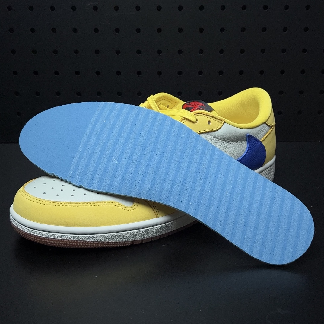 Travis Scott × Nike WMNS Air Jordan 1 Low OG "Canary" (DZ4137-700 )