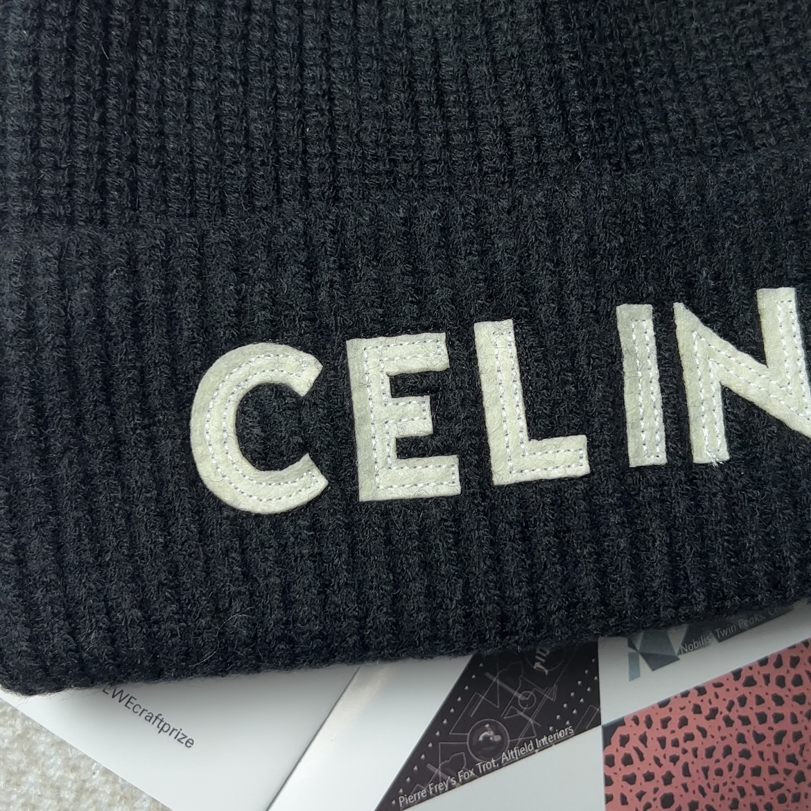 CELINE Beanie Men Gray（2AC93423P09GM）