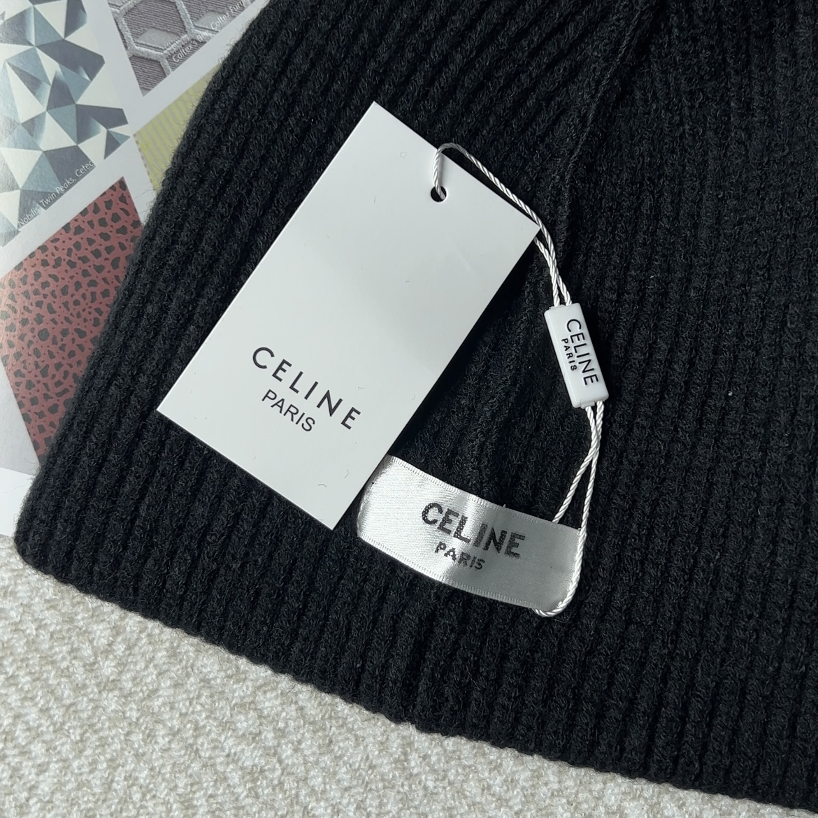CELINE Beanie Men Gray（2AC93423P09GM）