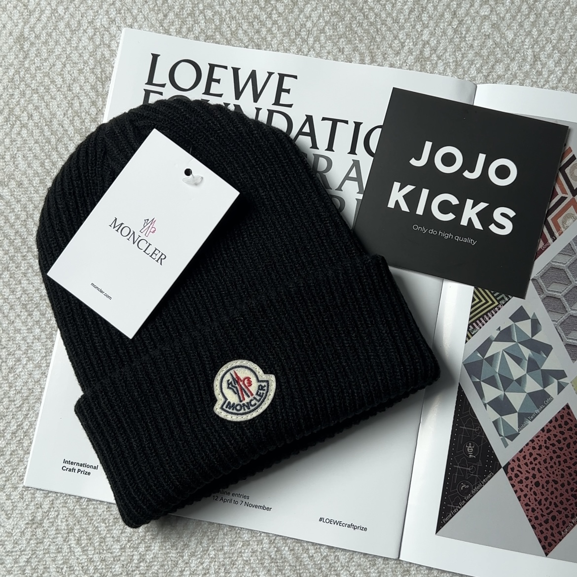 MONCLER  Wool Beanie“black”（9970600A1646）