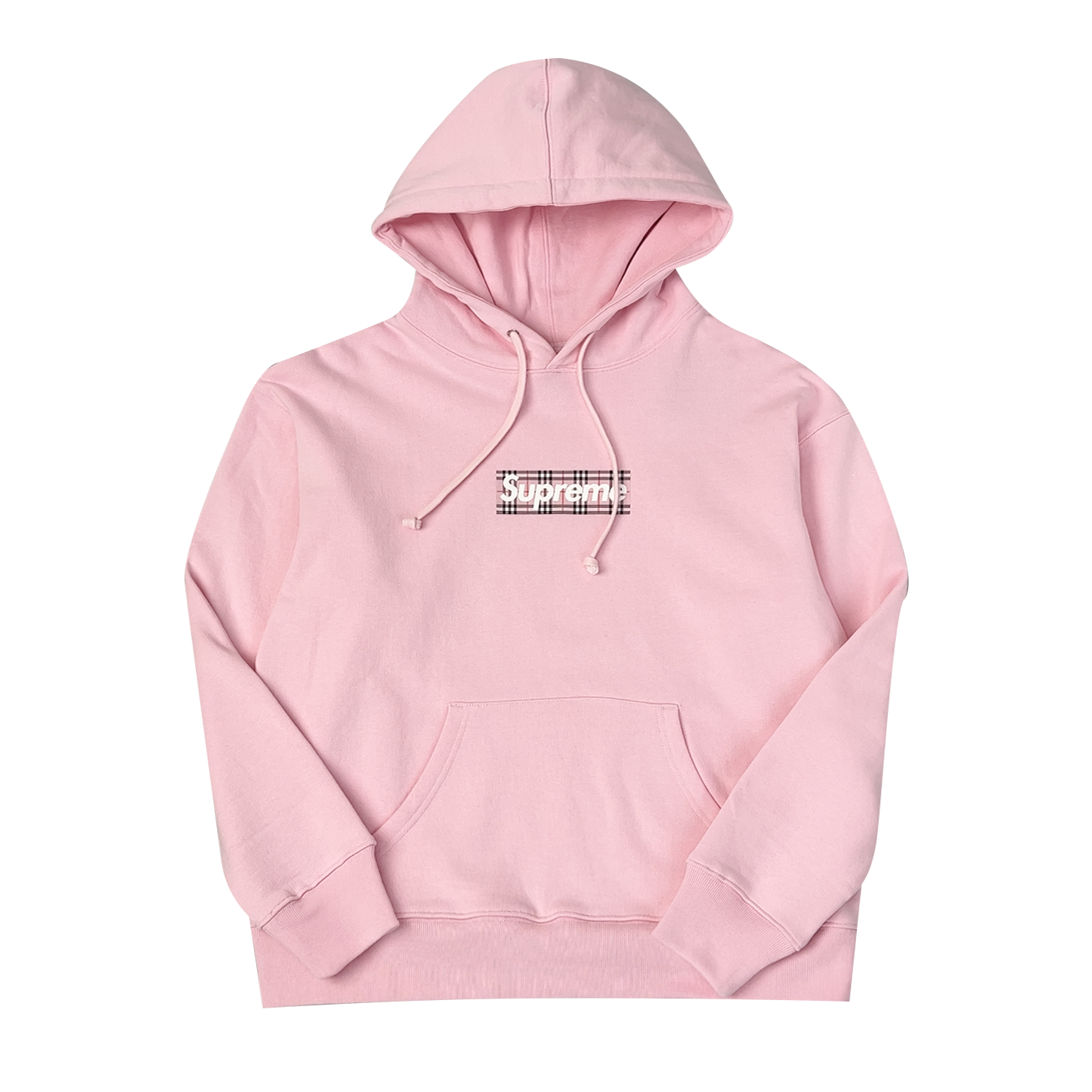 Supreme / Burberry Box Logo Hooded Sweatshirt 