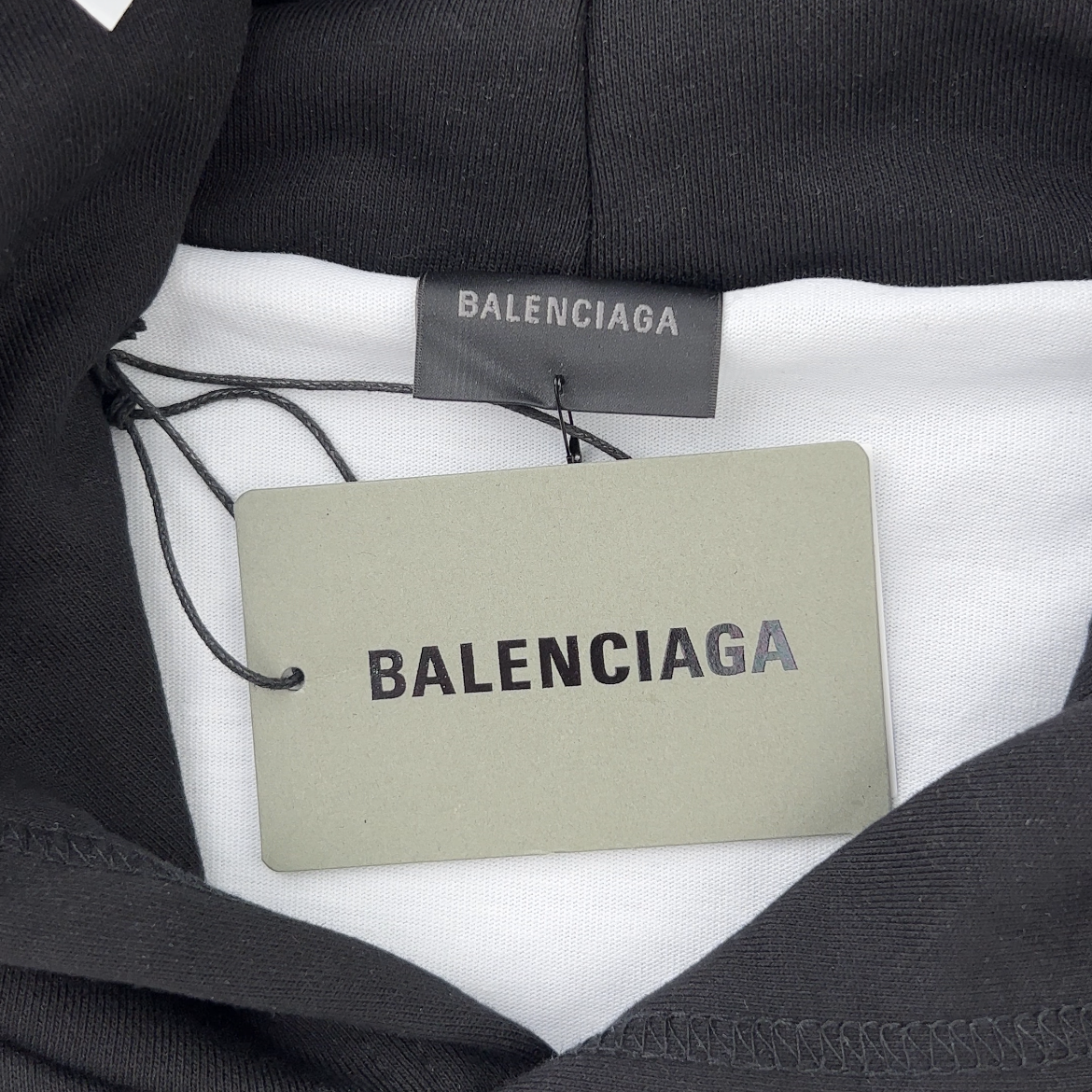 Balenciaga Caps SS22 logo hole-effect fleece sweatshirt（659403TKVB61070）