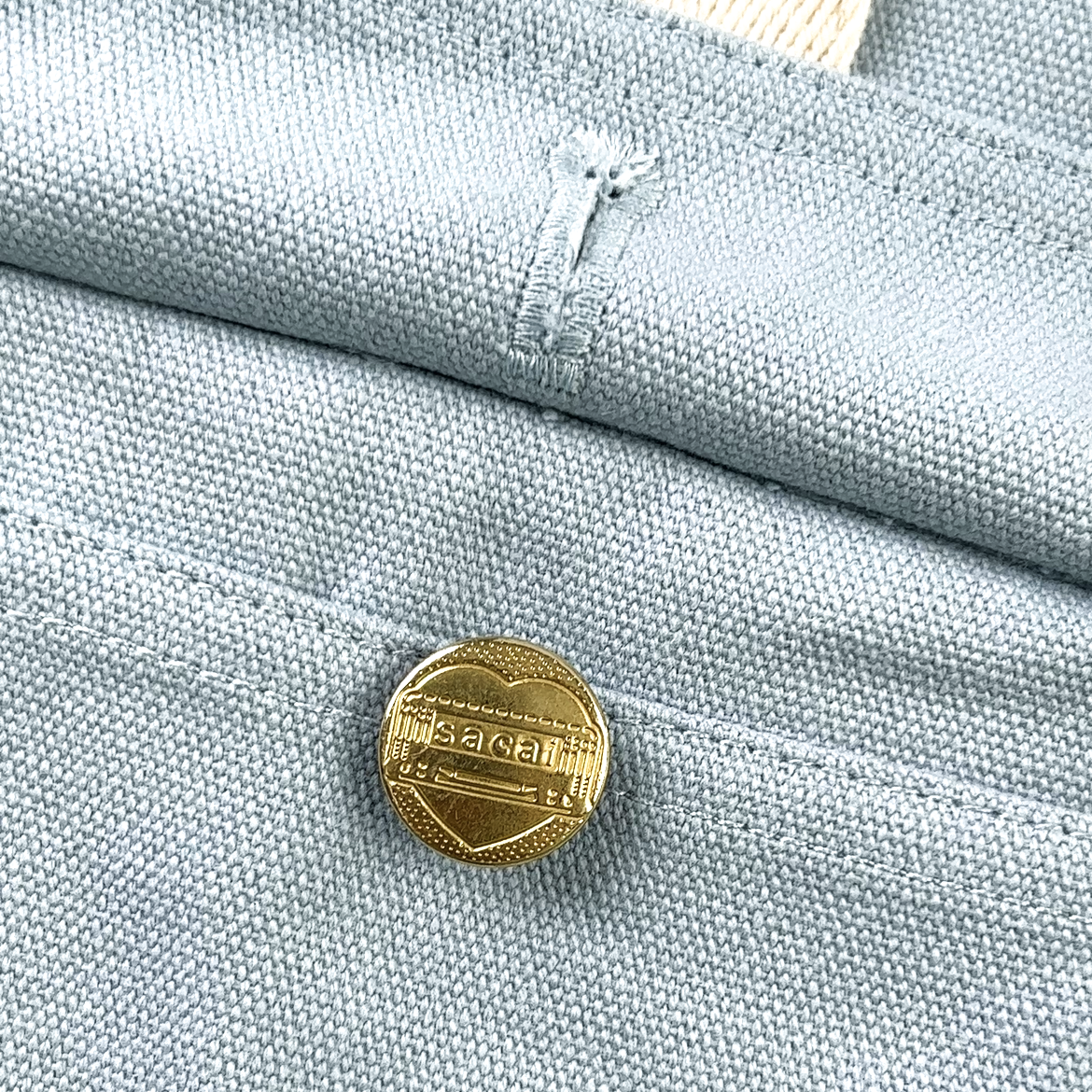 sacai x Carhartt WIP FW23 Collaboration Fake Two-Piece Jacket "Blue"（23-03110M-451）