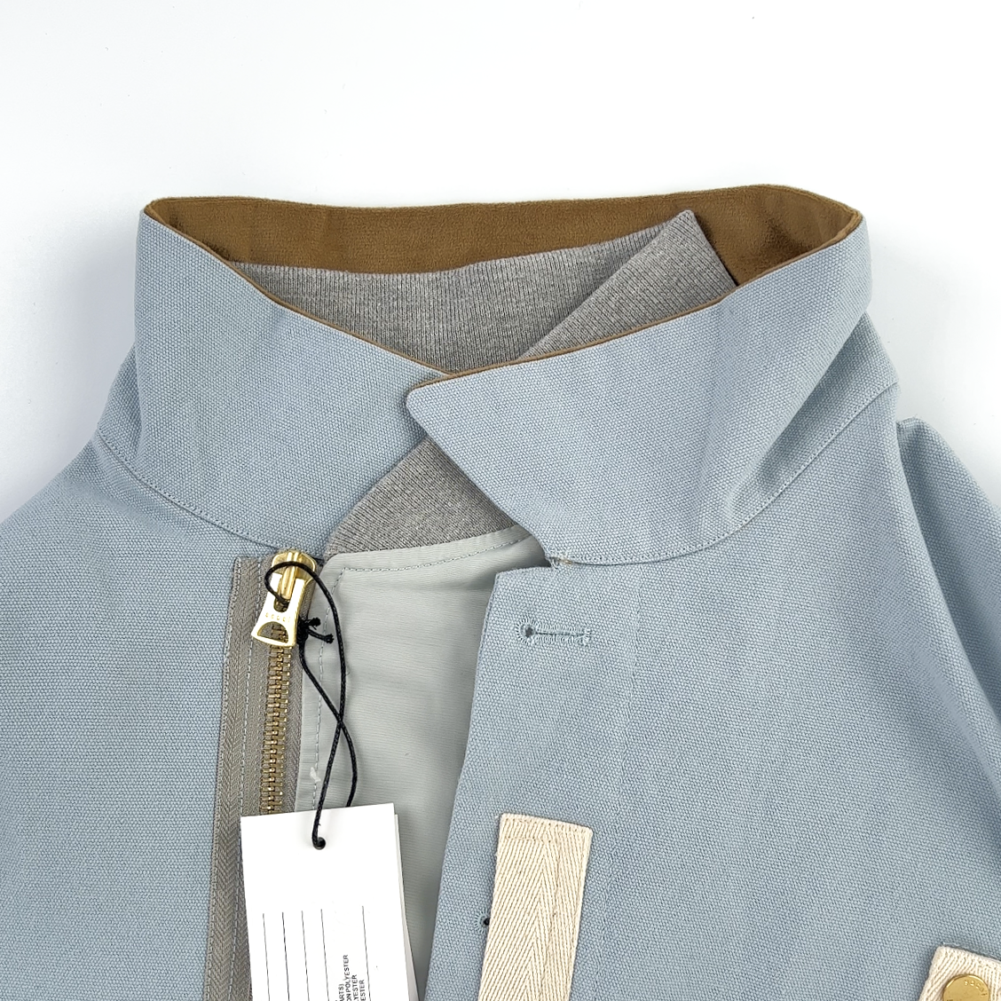 sacai x Carhartt WIP FW23 Collaboration Fake Two-Piece Jacket "Blue"（23-03110M-451）