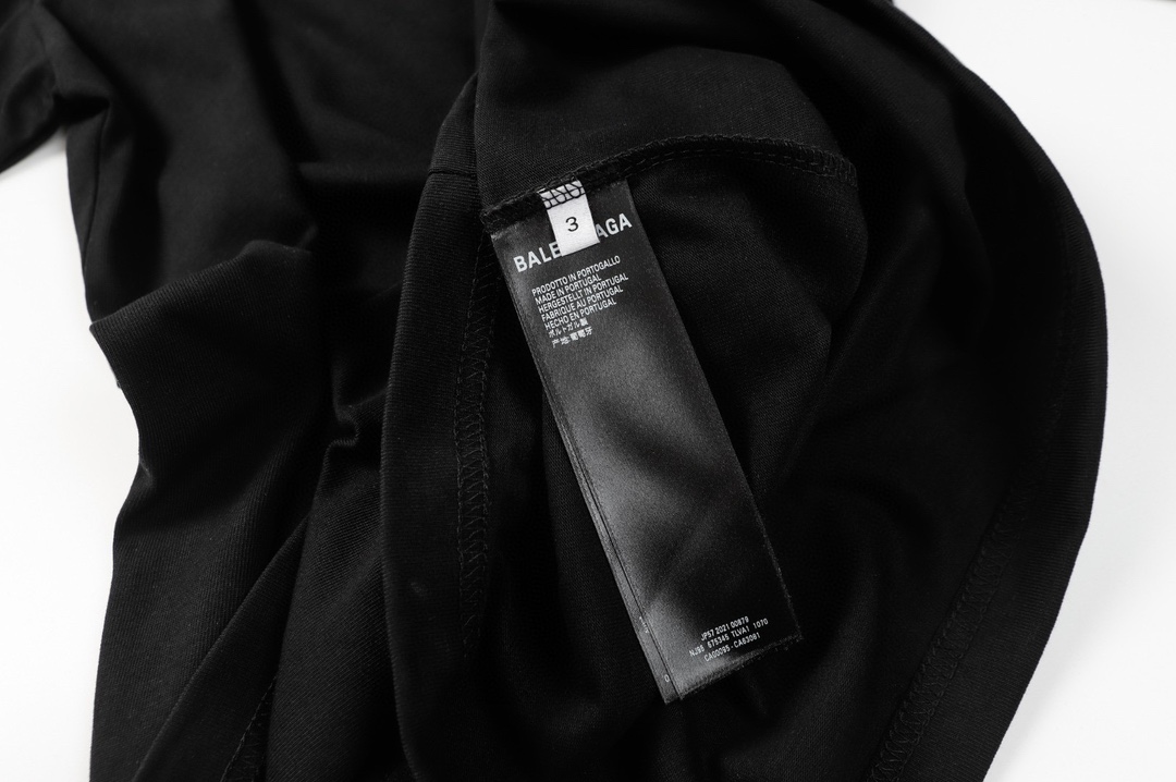 BALENCIAGA White jersey T-shirt（764235TQVT99016）