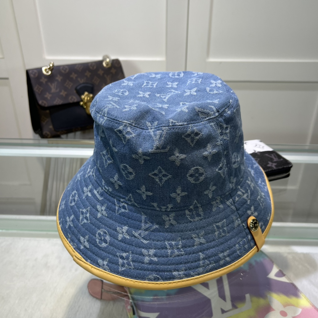 Louis Vuitton LV Remix Bucket Hat Monogram Denim Blue（M7279M）