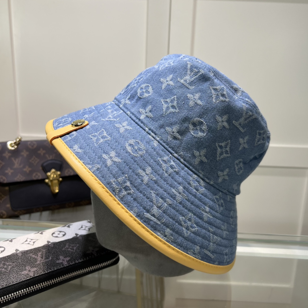 Louis Vuitton LV Remix Bucket Hat Monogram Denim Blue（M7279M）