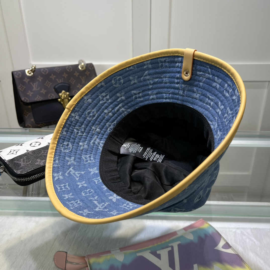 Louis Vuitton LV Remix Bucket Hat Monogram Denim Blue（M7279M）