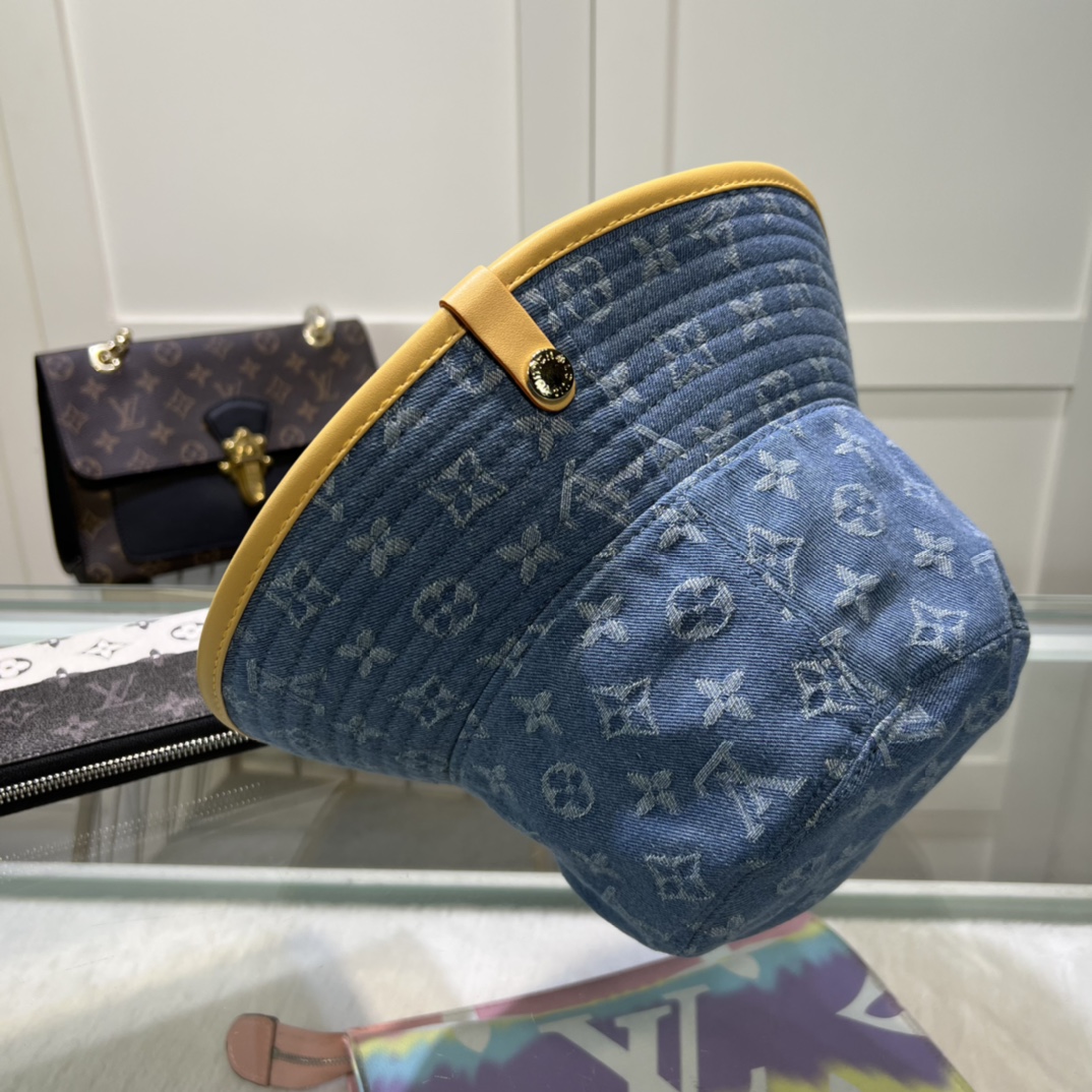 Louis Vuitton LV Remix Bucket Hat Monogram Denim Blue（M7279M）