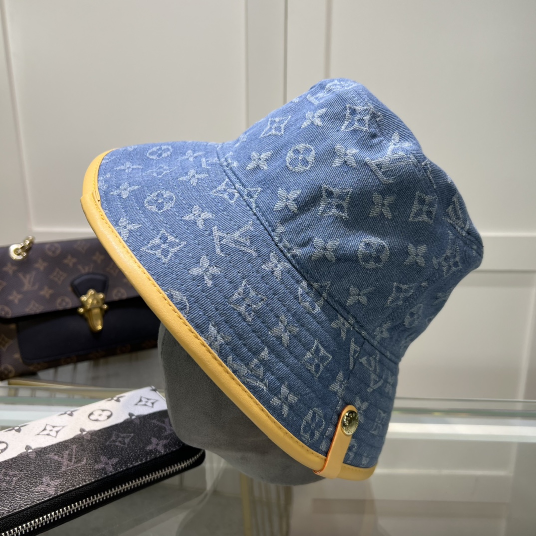 Louis Vuitton LV Remix Bucket Hat Monogram Denim Blue（M7279M）