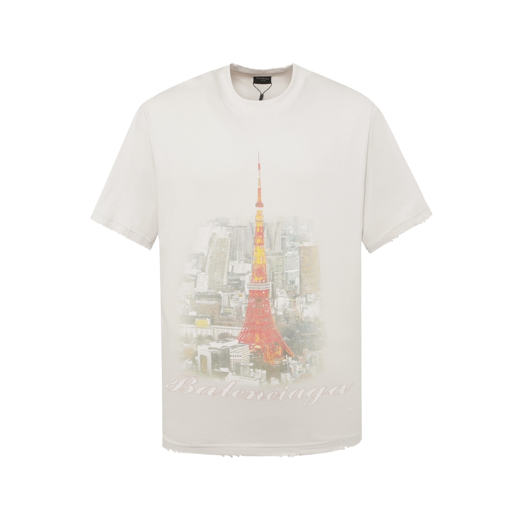  BALENCIAGA GINZA STORE T-shirt oversized（787349TQV759016）