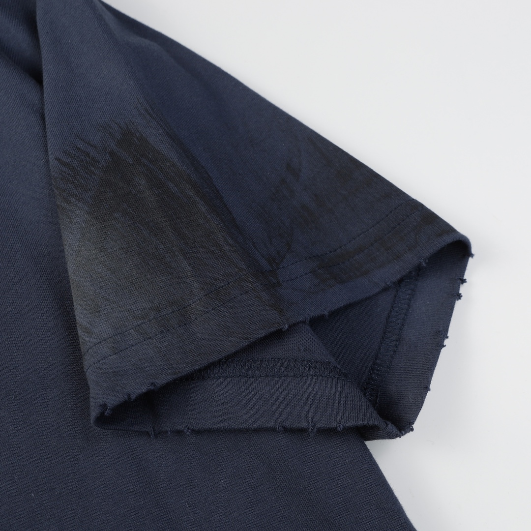 Balenciaga Black 3B Stencil Vintage Jersey Oversized T-shirt（787349TQVU41083）